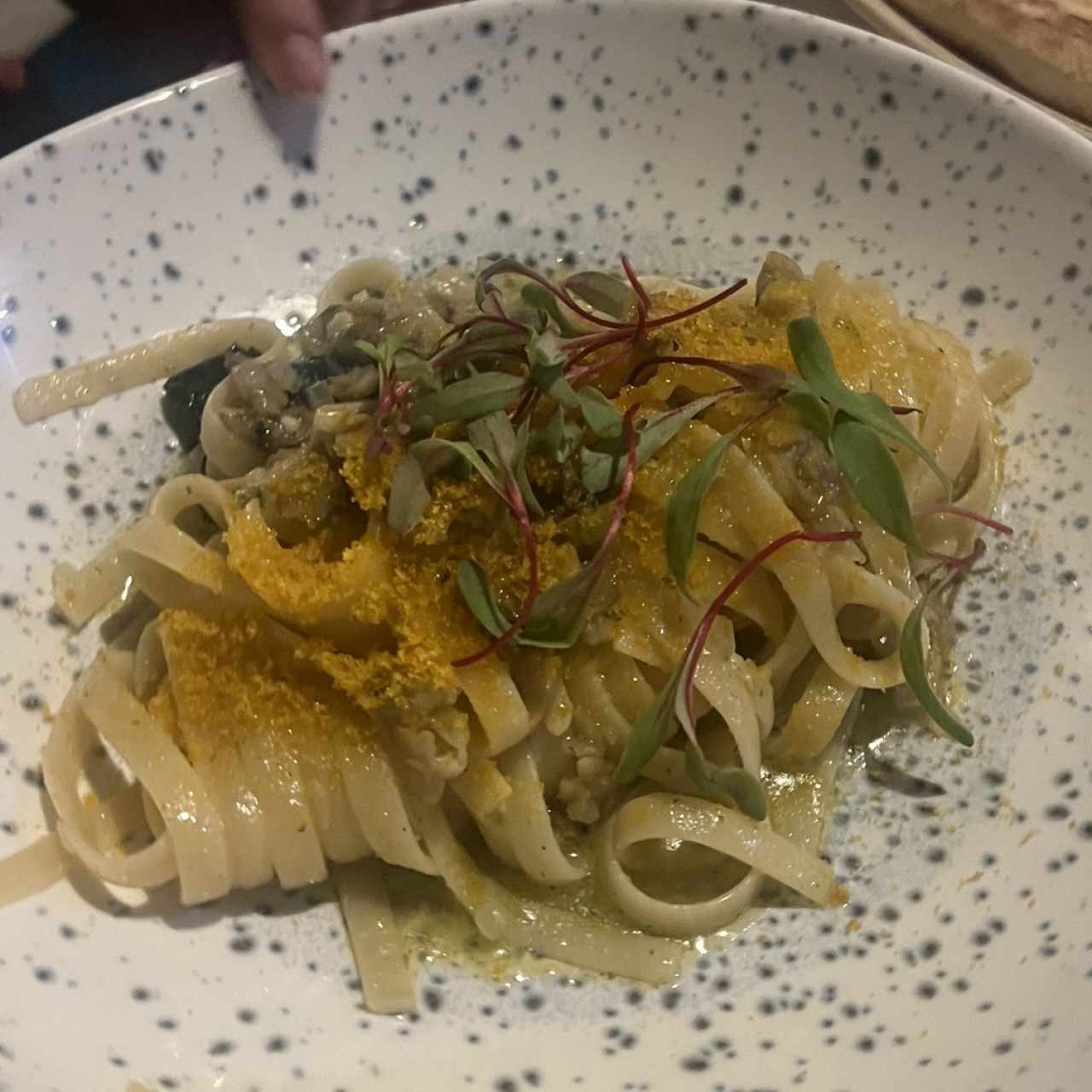 Fetuccine Vongole e Bottarga