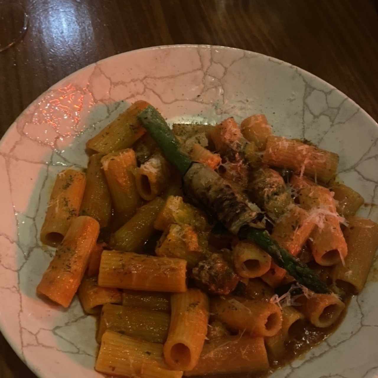 Primi Piatti - Rigatoni Vegetariana