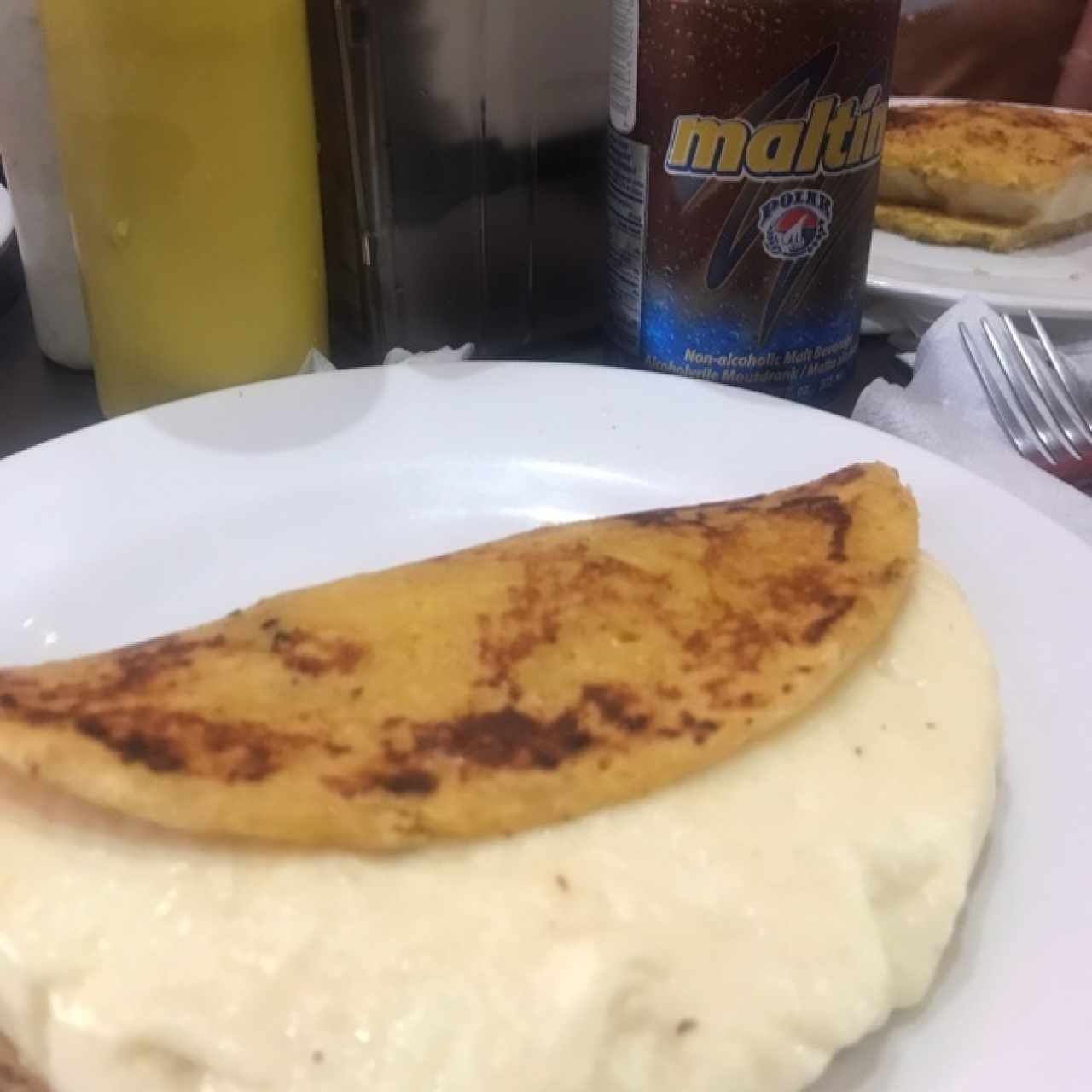 Cachapa con queso