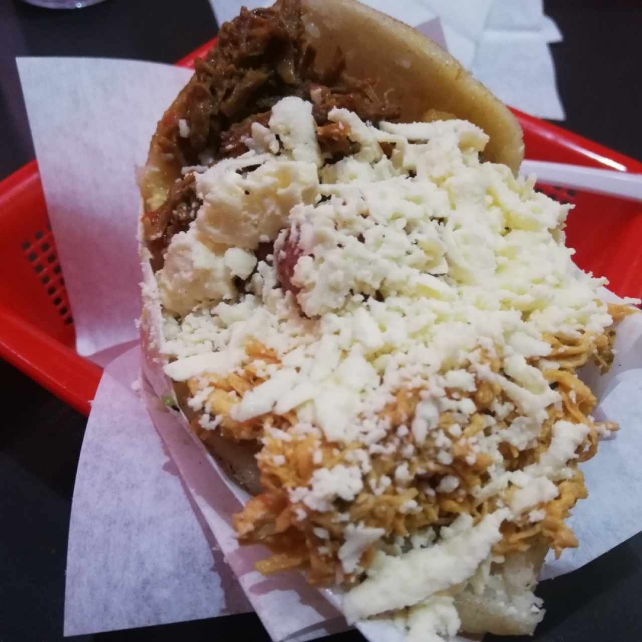 arepa tres o dos carnes