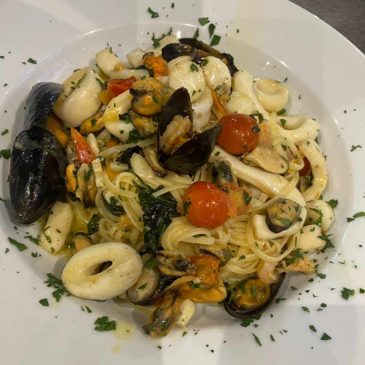 linguini a la pescatore 