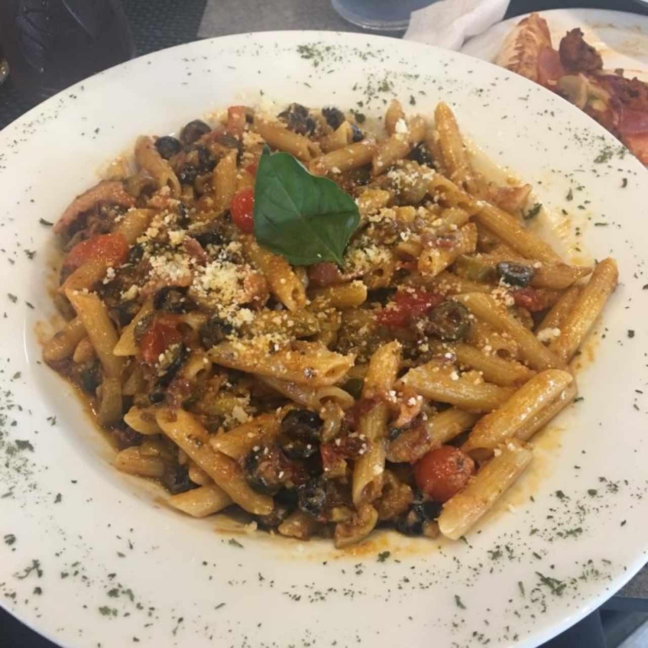 Penne a la putanesca (no Está en el menú) el chef lo preparo!