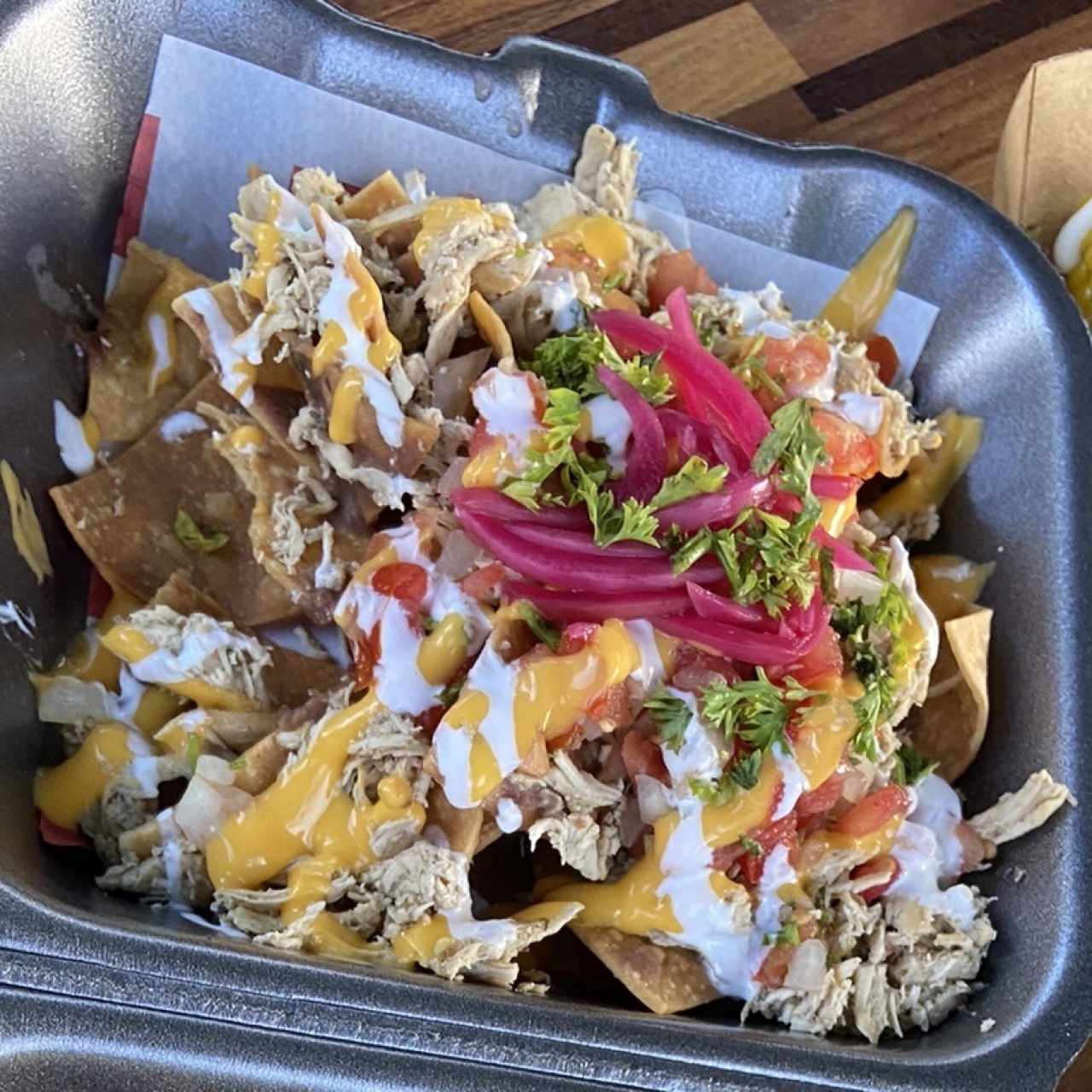 Nachos de pollo