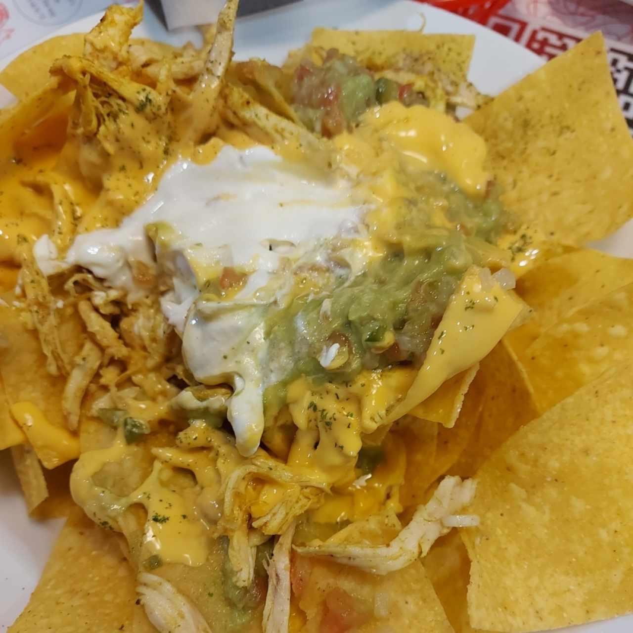 Nachos con pollo 