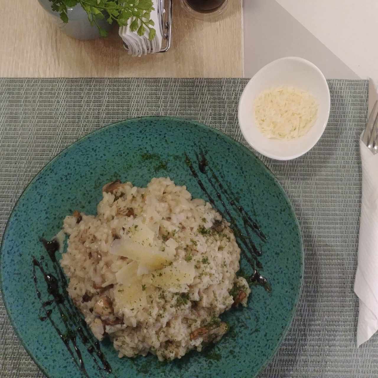 risotto de hongos