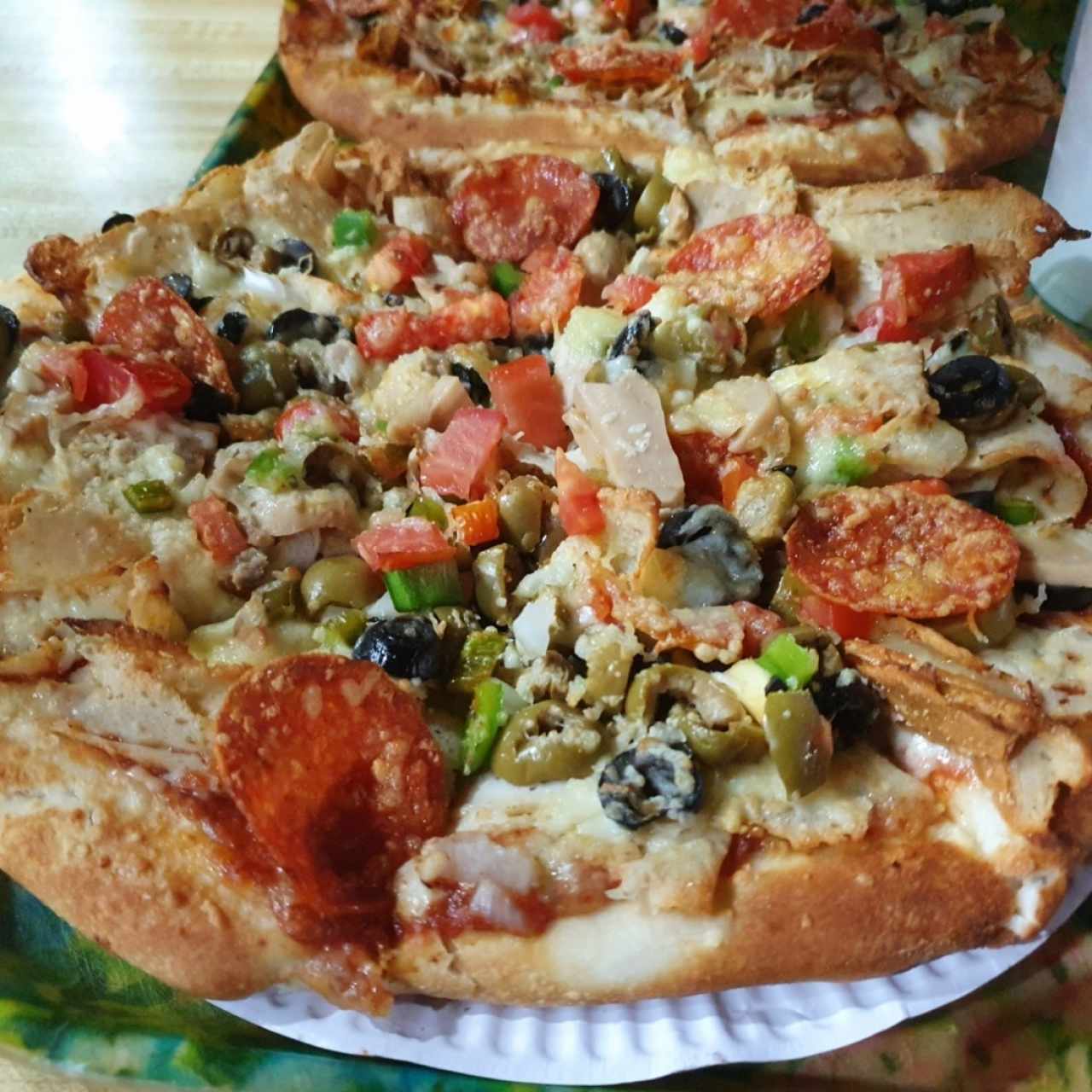 Pizza de pollo combinación 