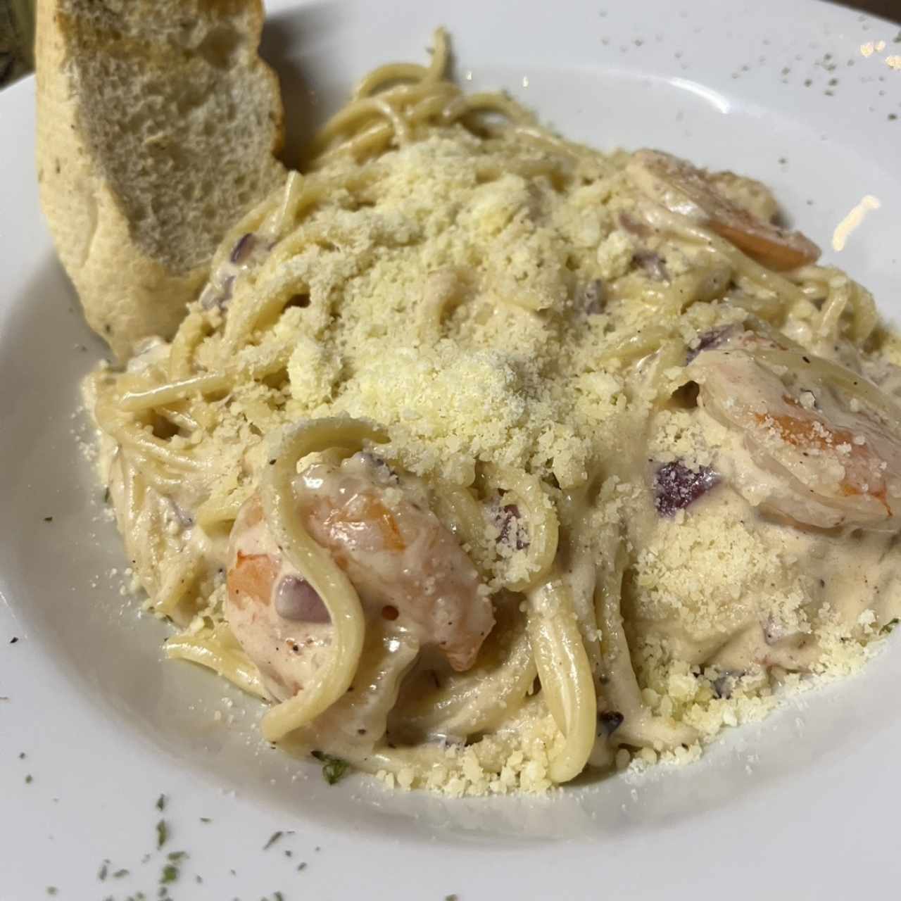 Pastas - Alfredo Con Camarones