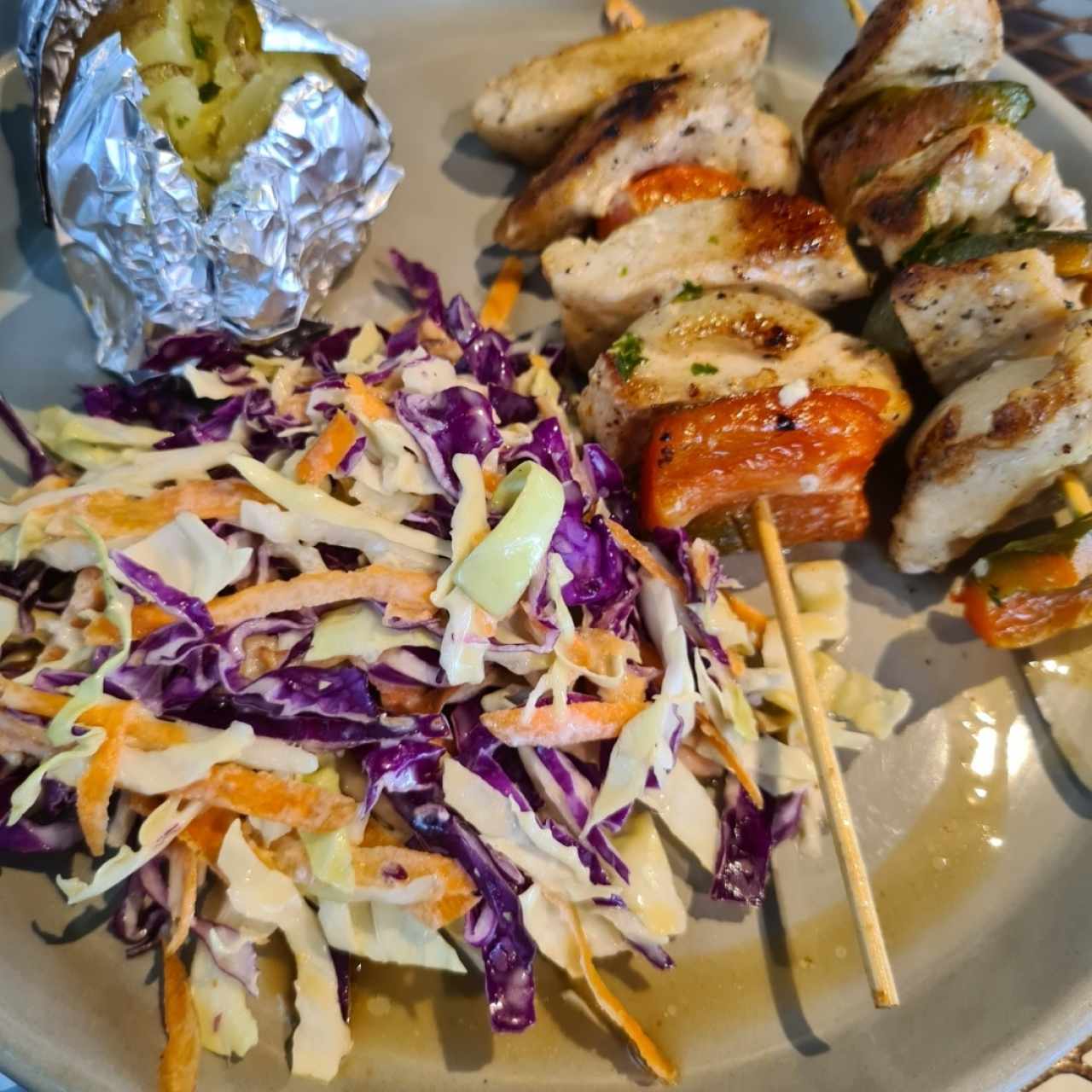 brochetas de pollo