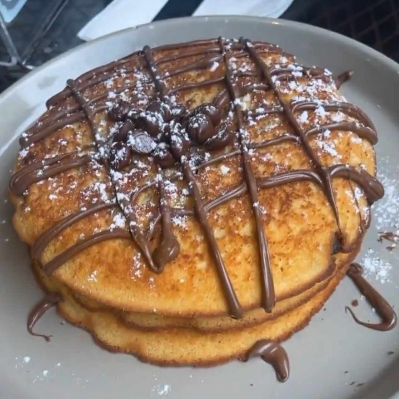 pancakes de chocolate