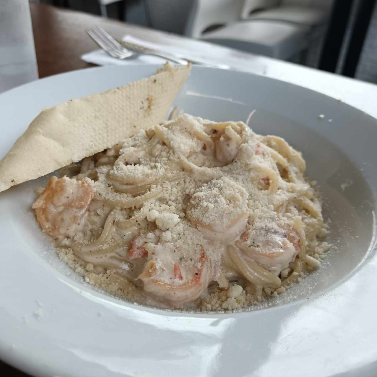 Pastas - Alfredo Con Camarones