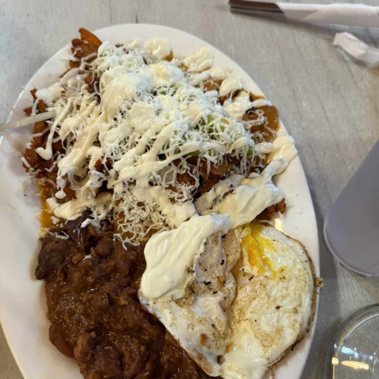 Chilaquiles rojos.