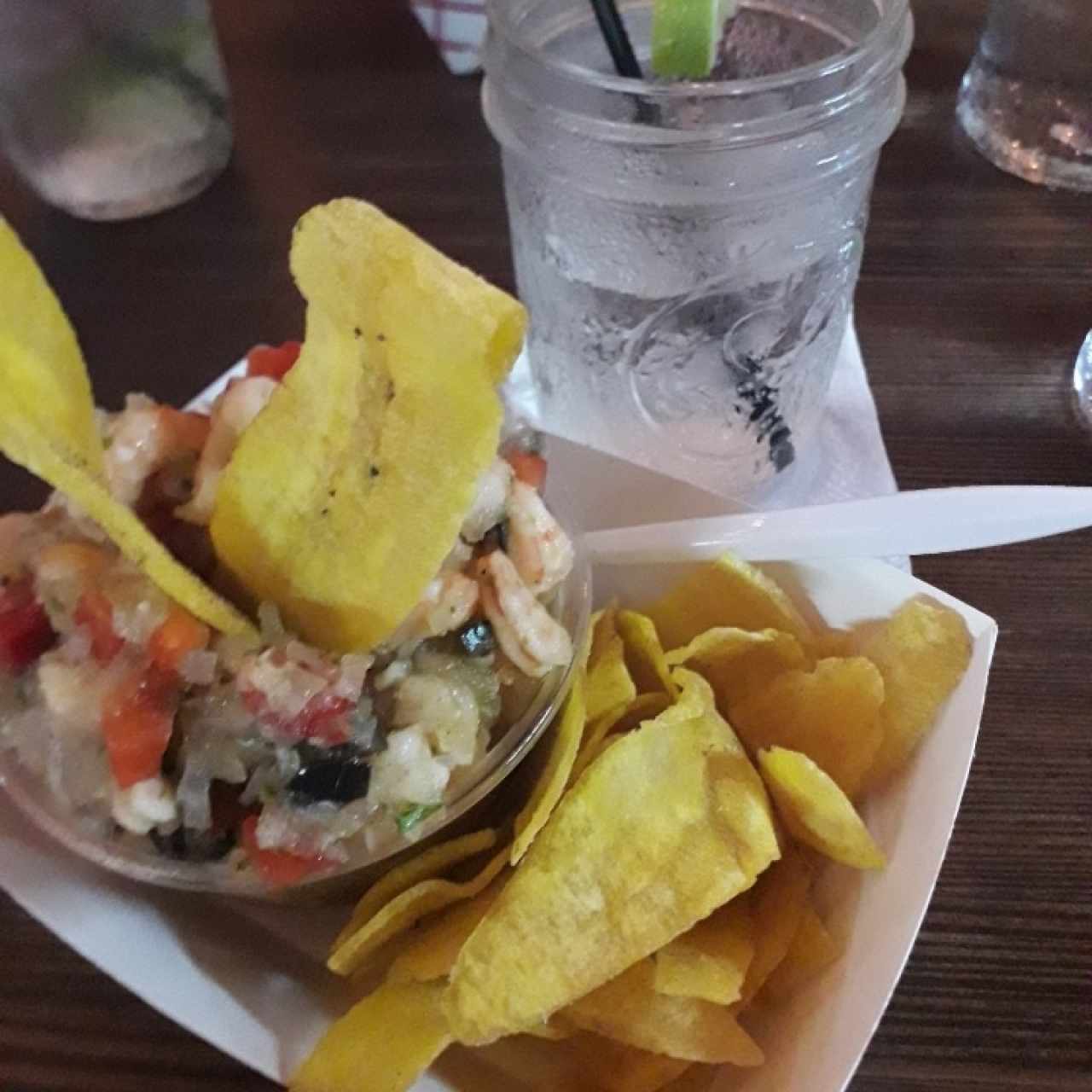 ceviche de camarón al estilo mediterraneo