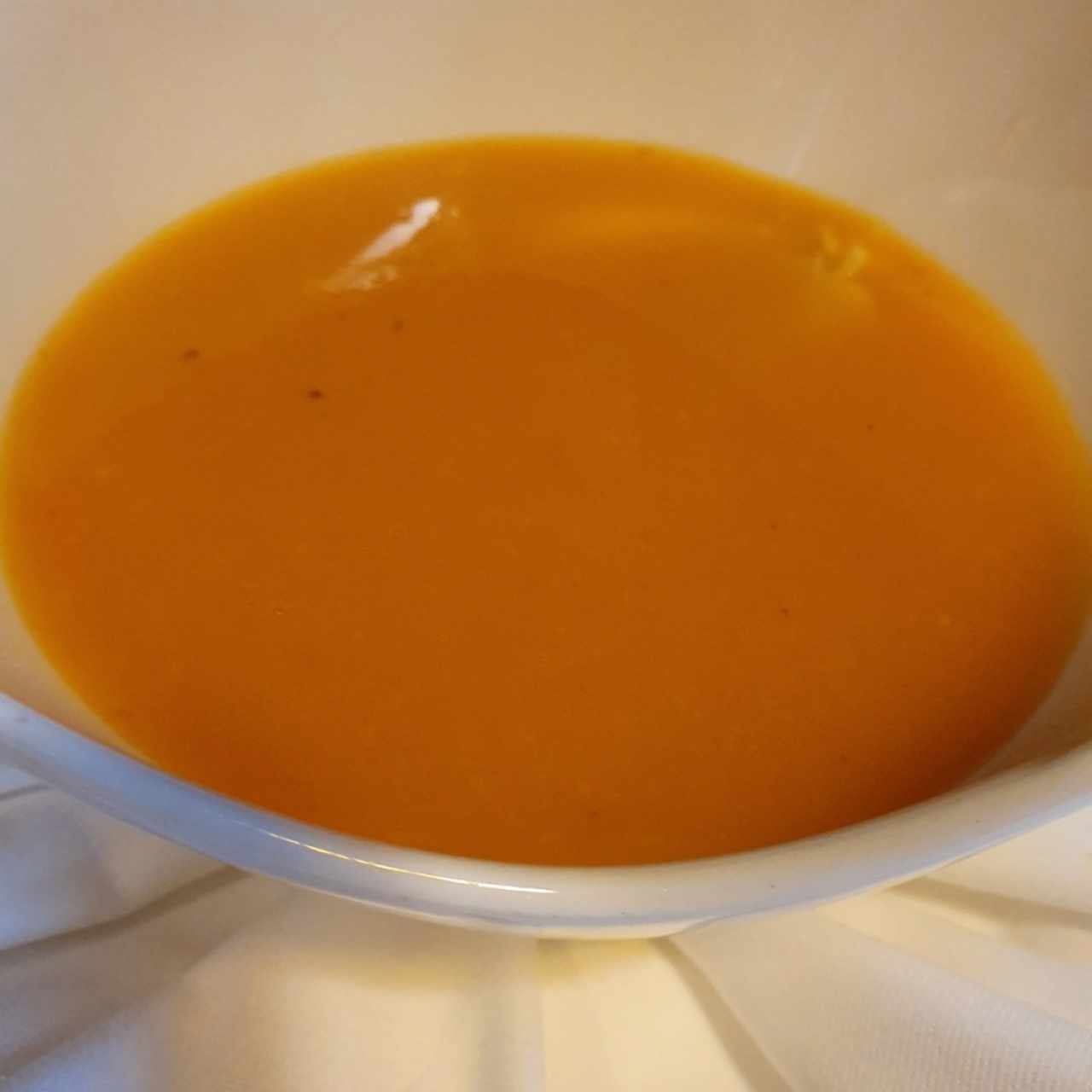 Crema de zanahoria al perfumo de naranja