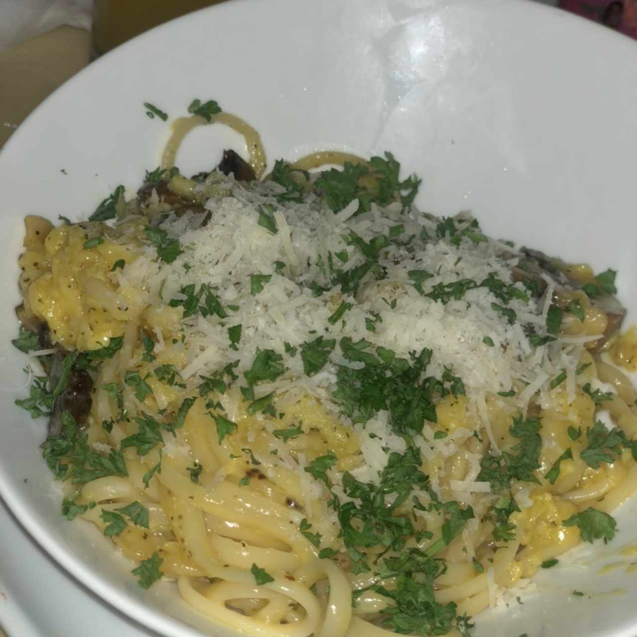 pasta de hongos 