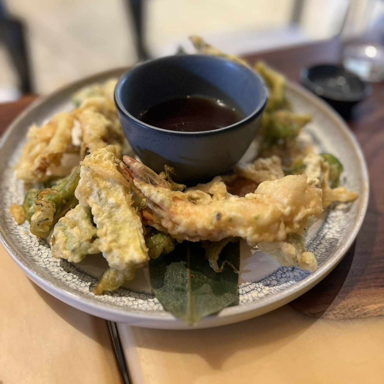 Tempura con Langostinos 