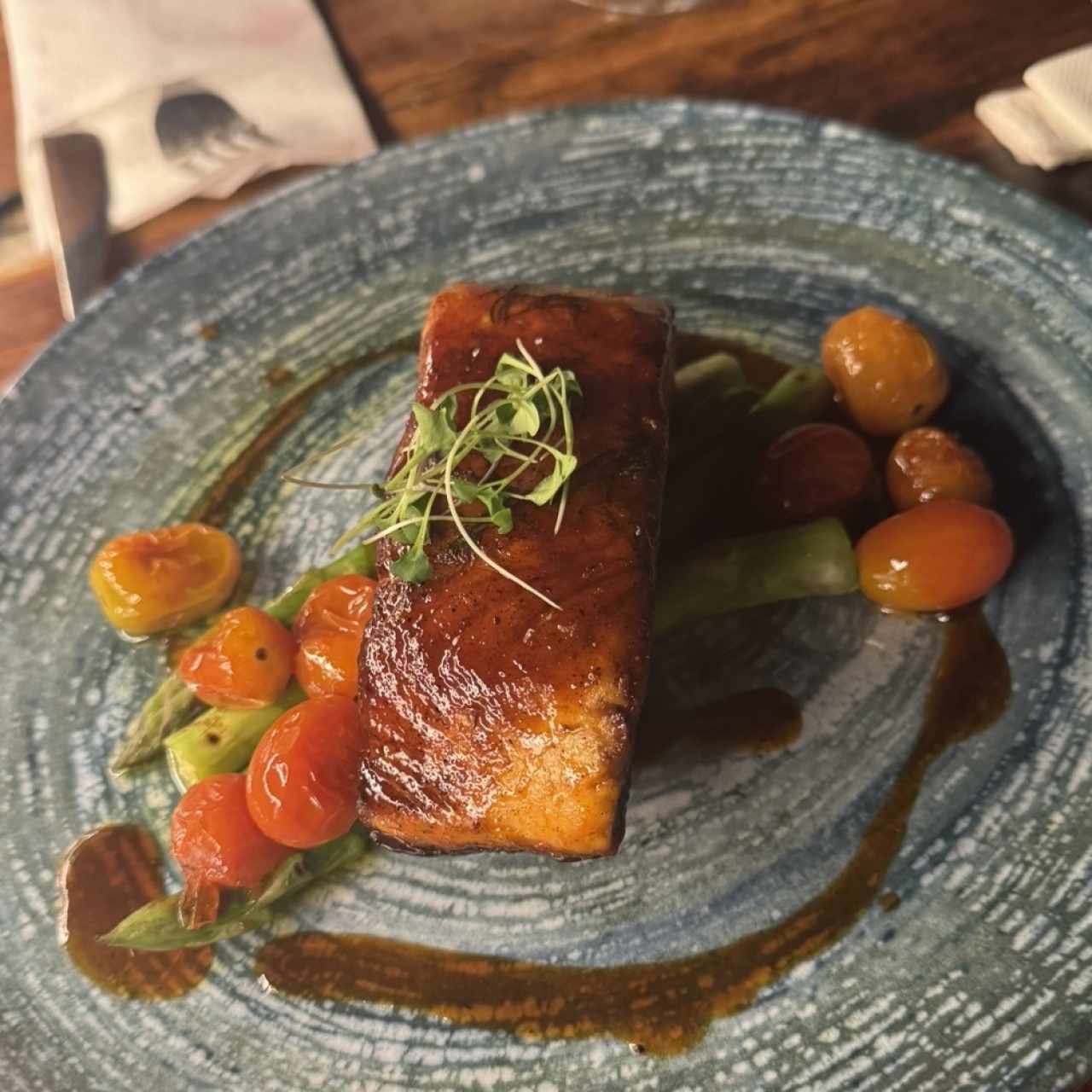 Salmón en Salsa de Naranja