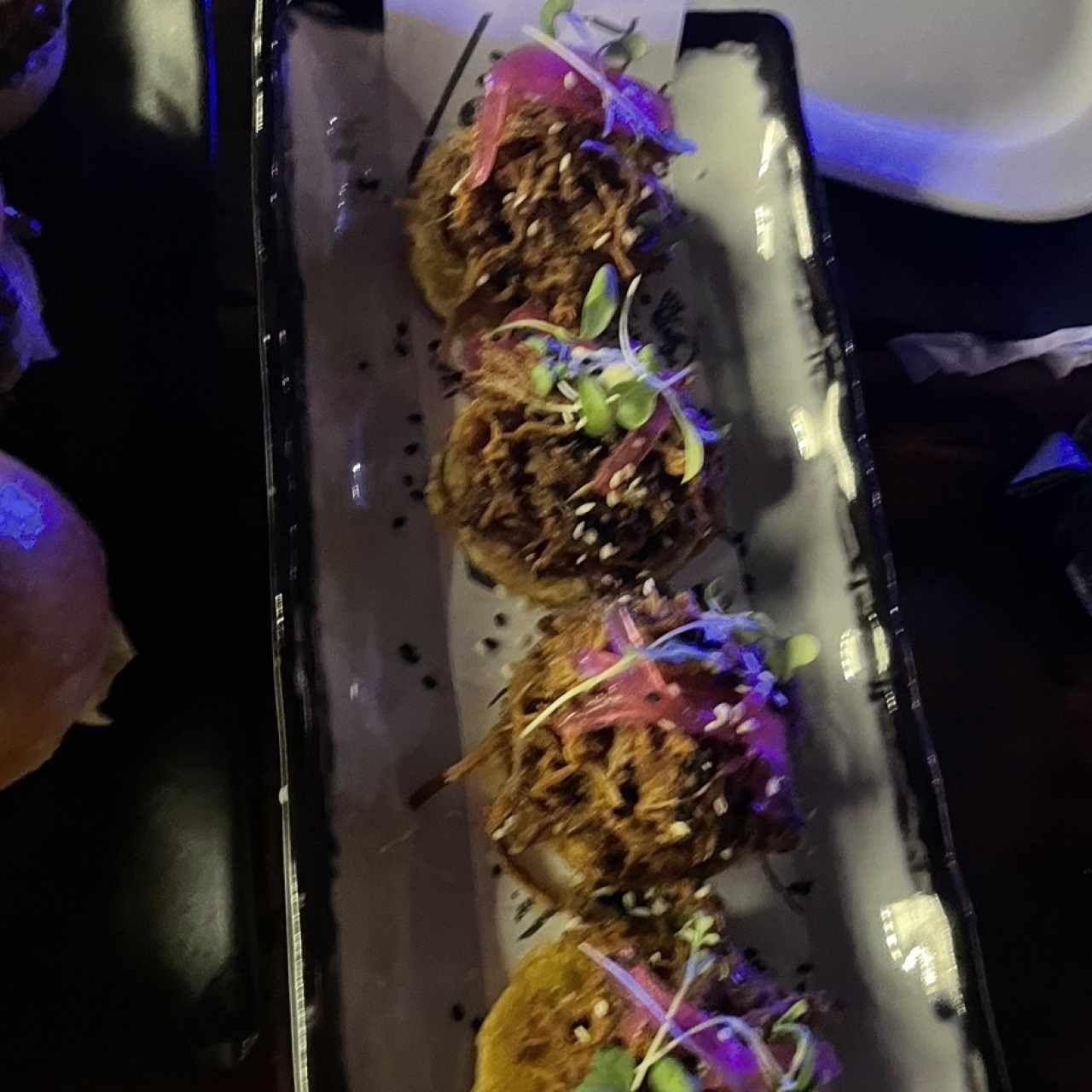 Patacones pulled pork