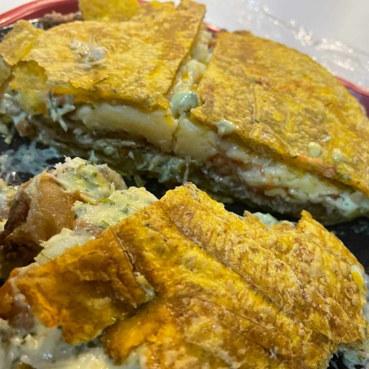 Patacón relleno