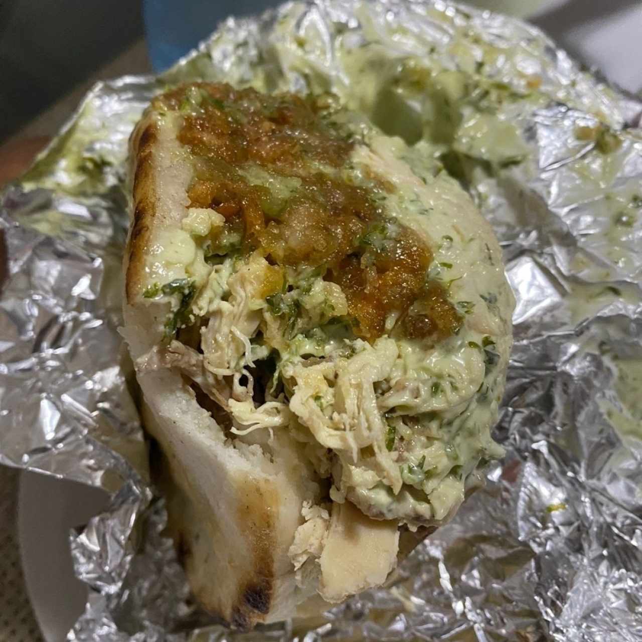 arepa de pollo 