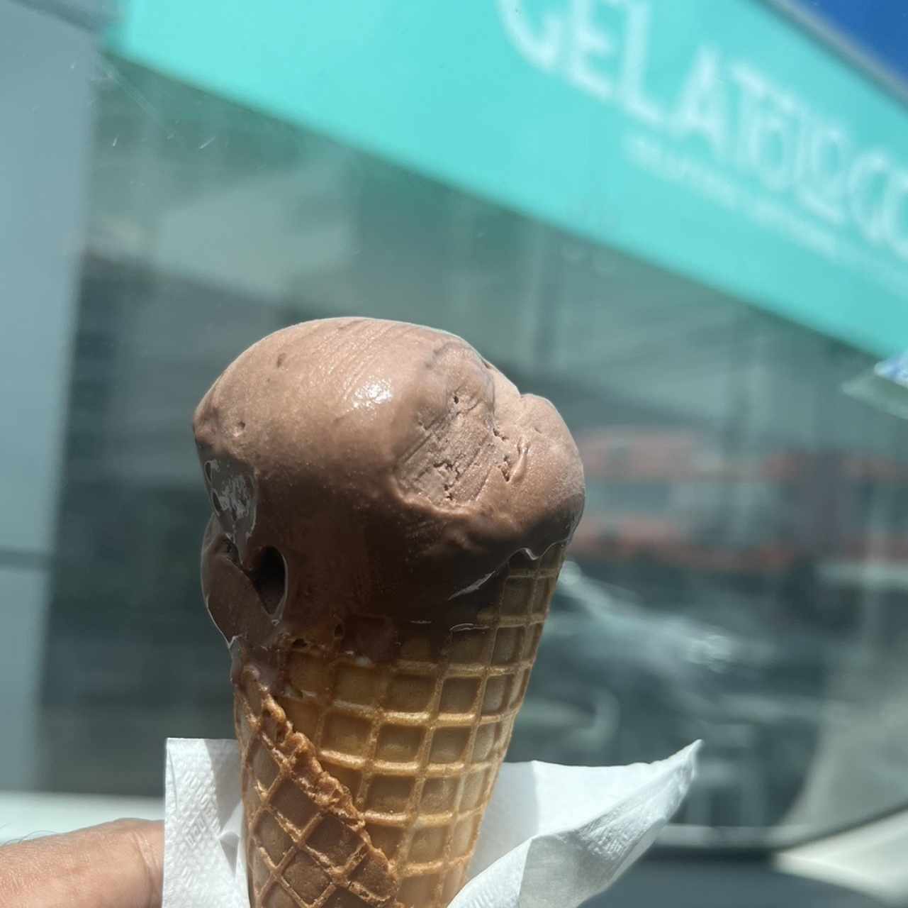 Helado keto de chocolate 