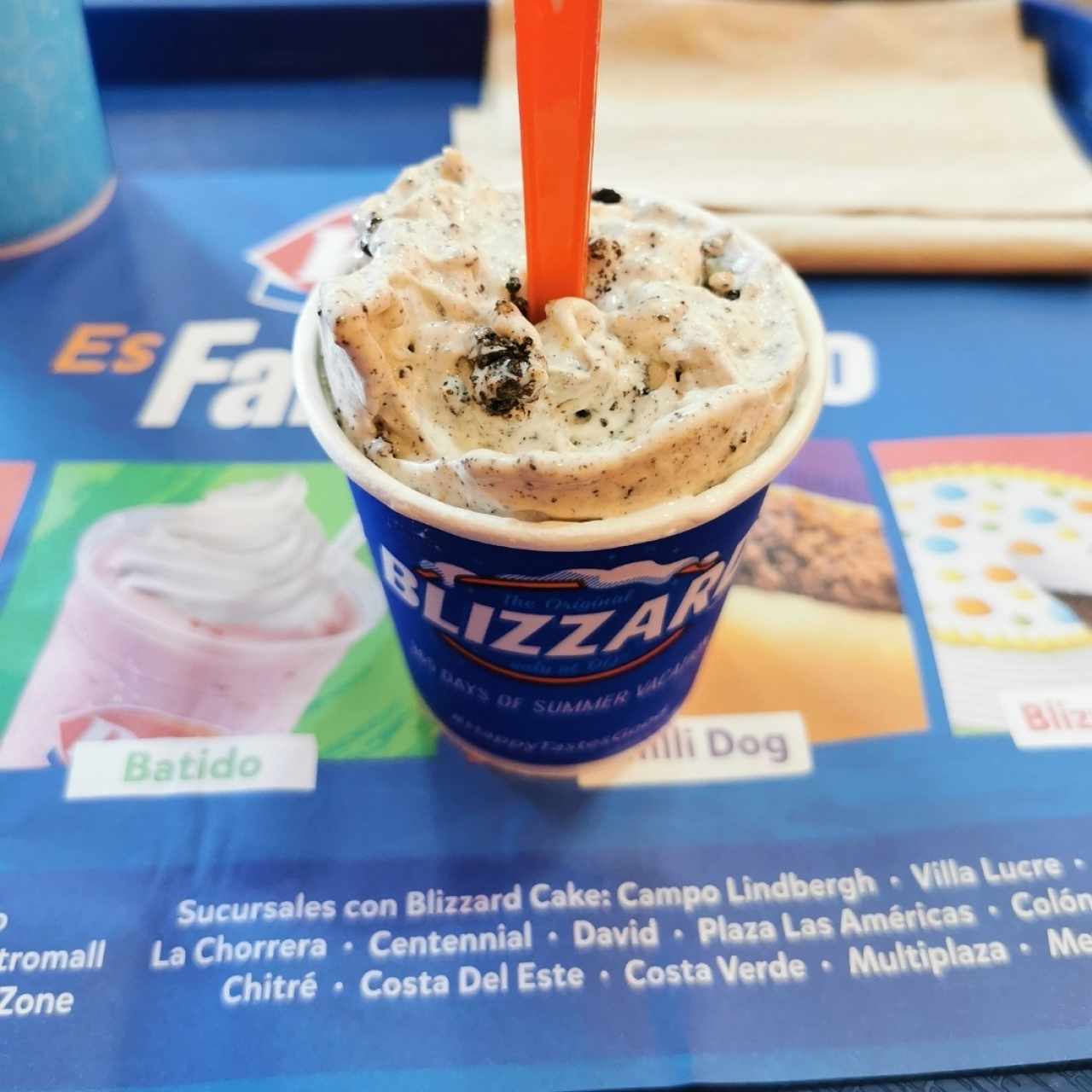 Mini blizzard de oreo cheesecake