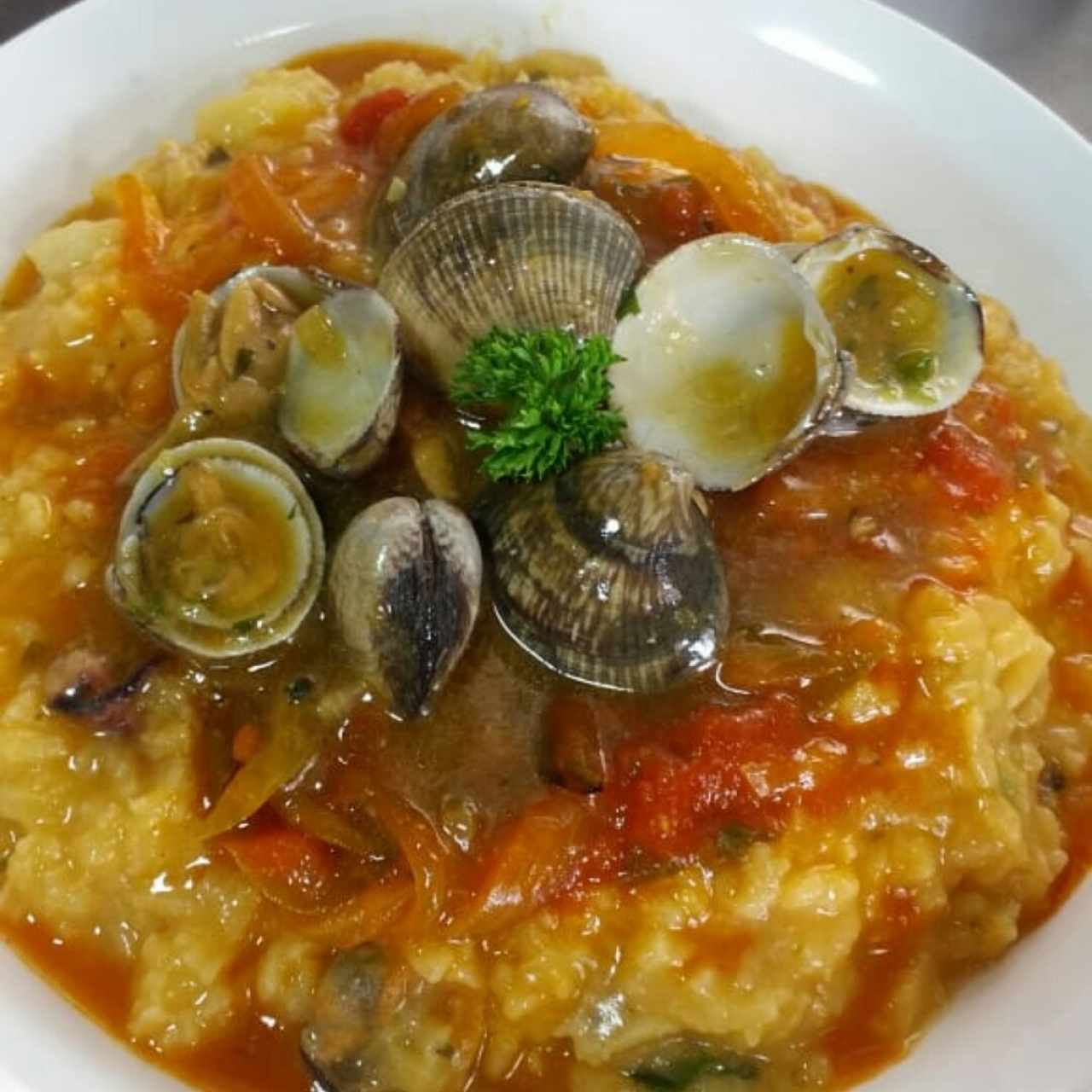 Guacho de mariscos 