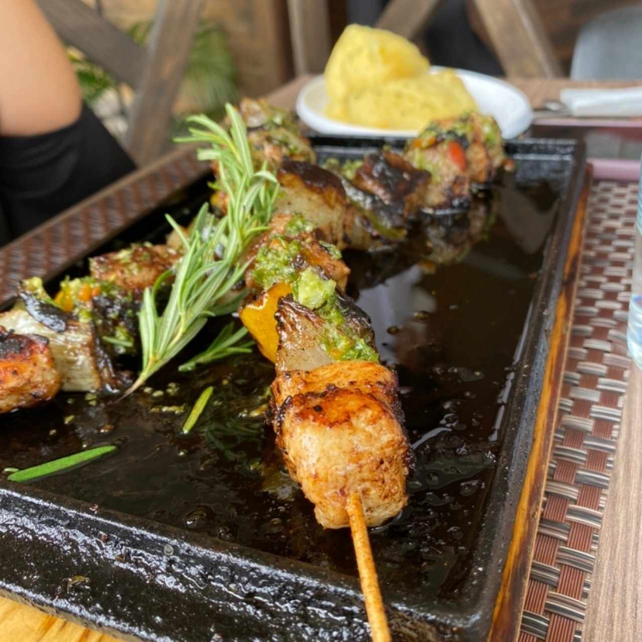 Brocheta de pollo