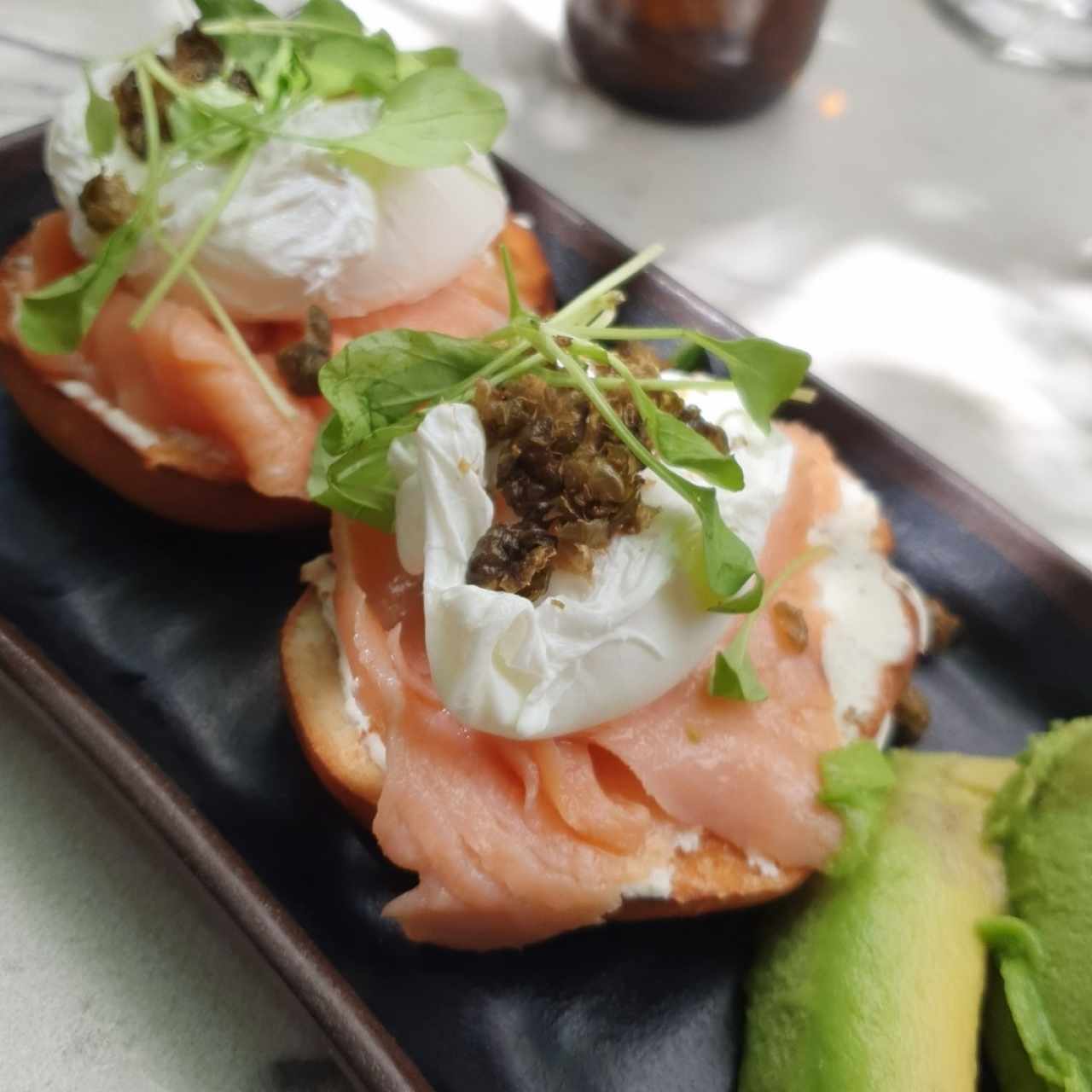 Bagel de Salmon Ahumado