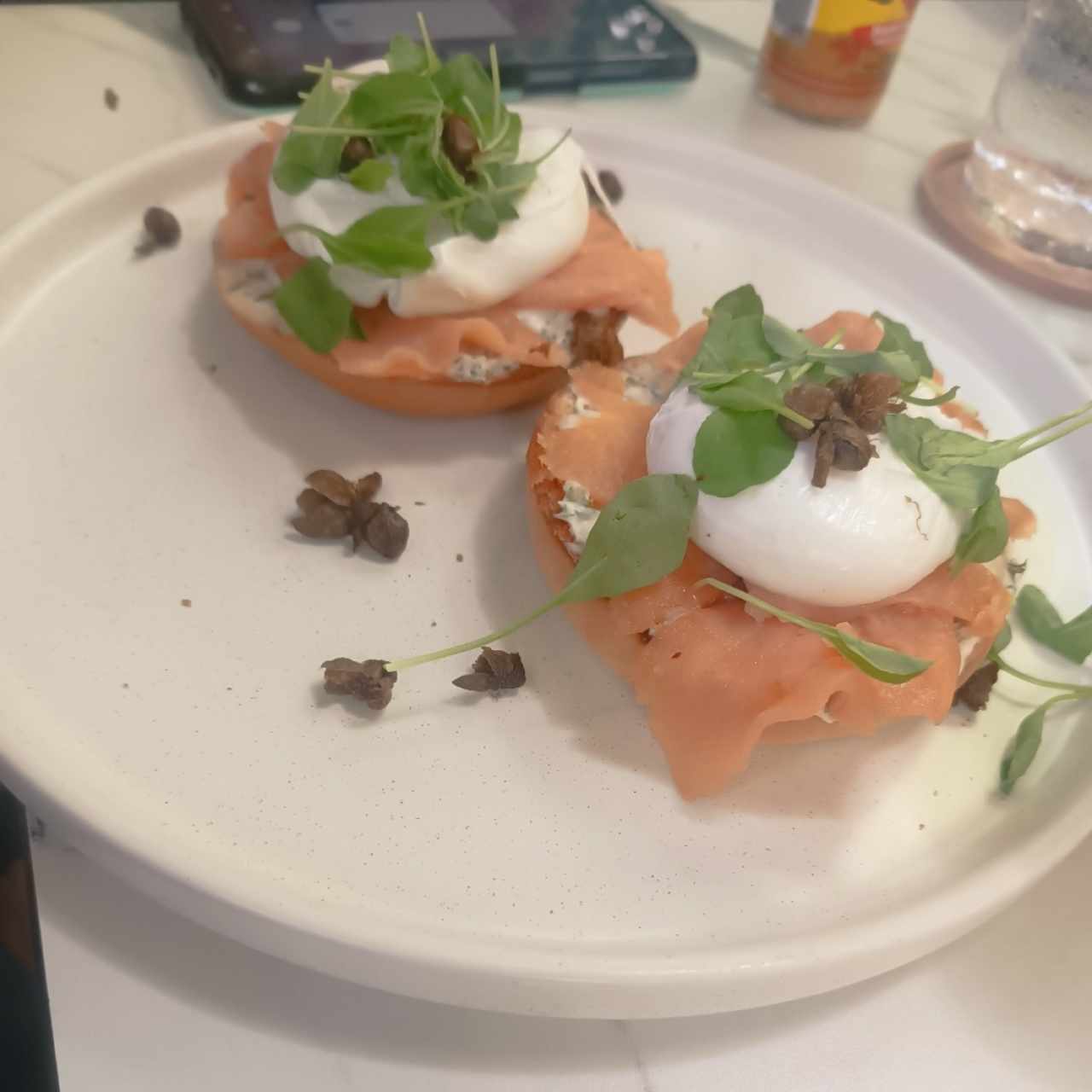 Bagel de Salmon Ahumado