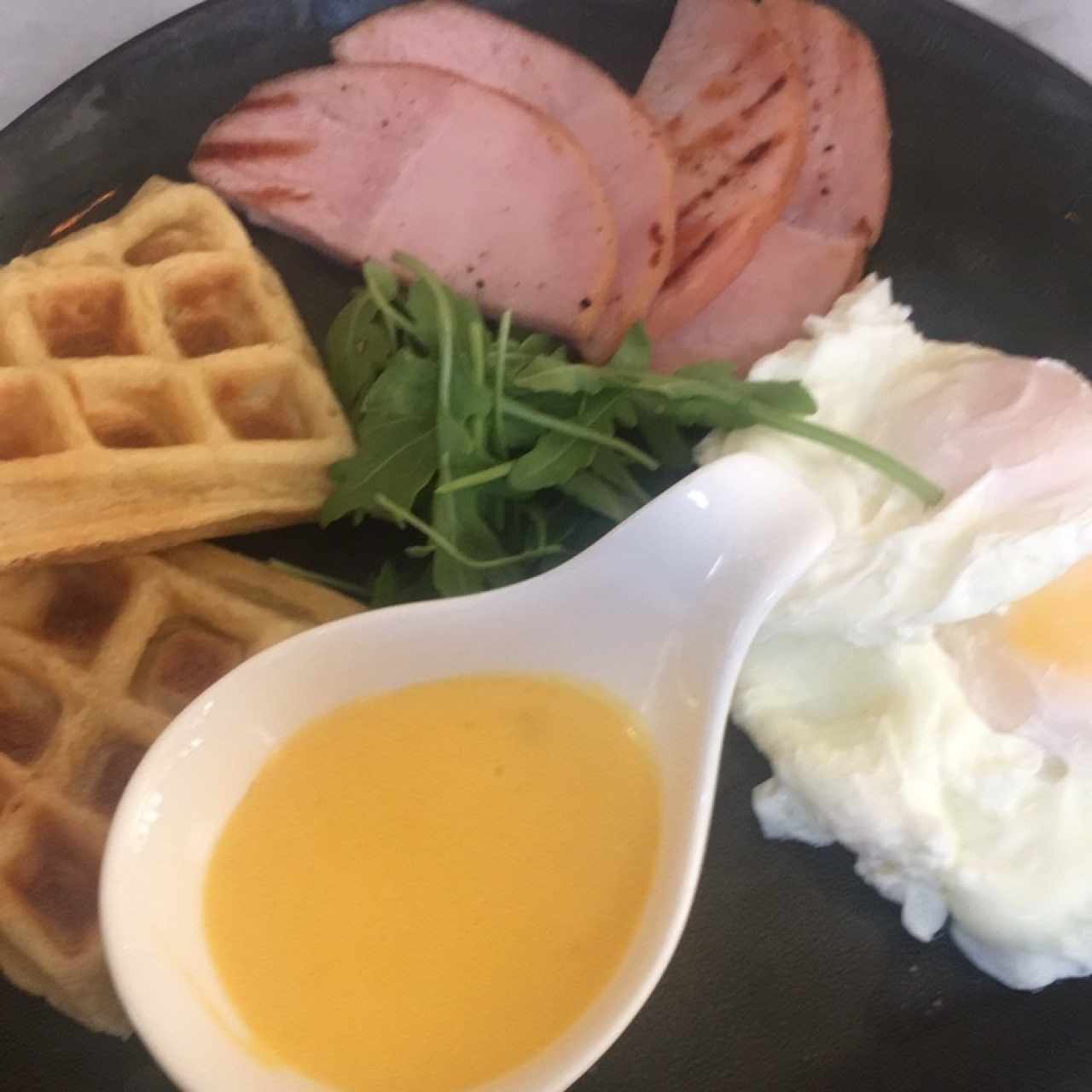 waffle benedict