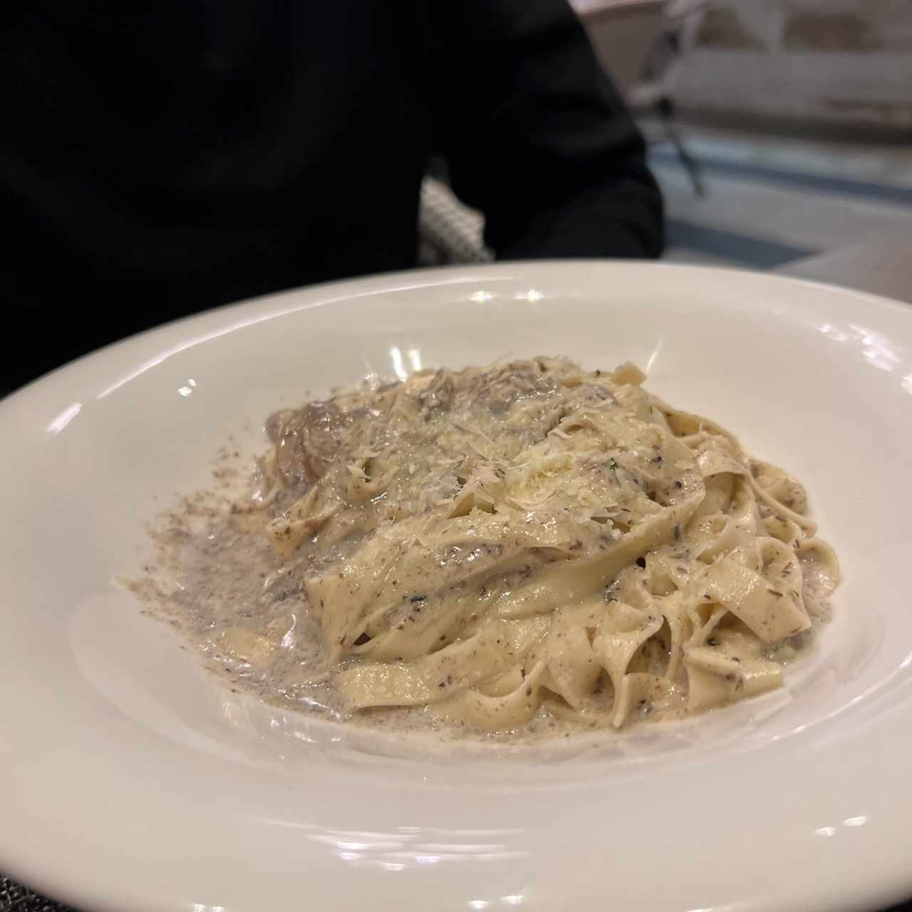 Fettuccine con hongos 