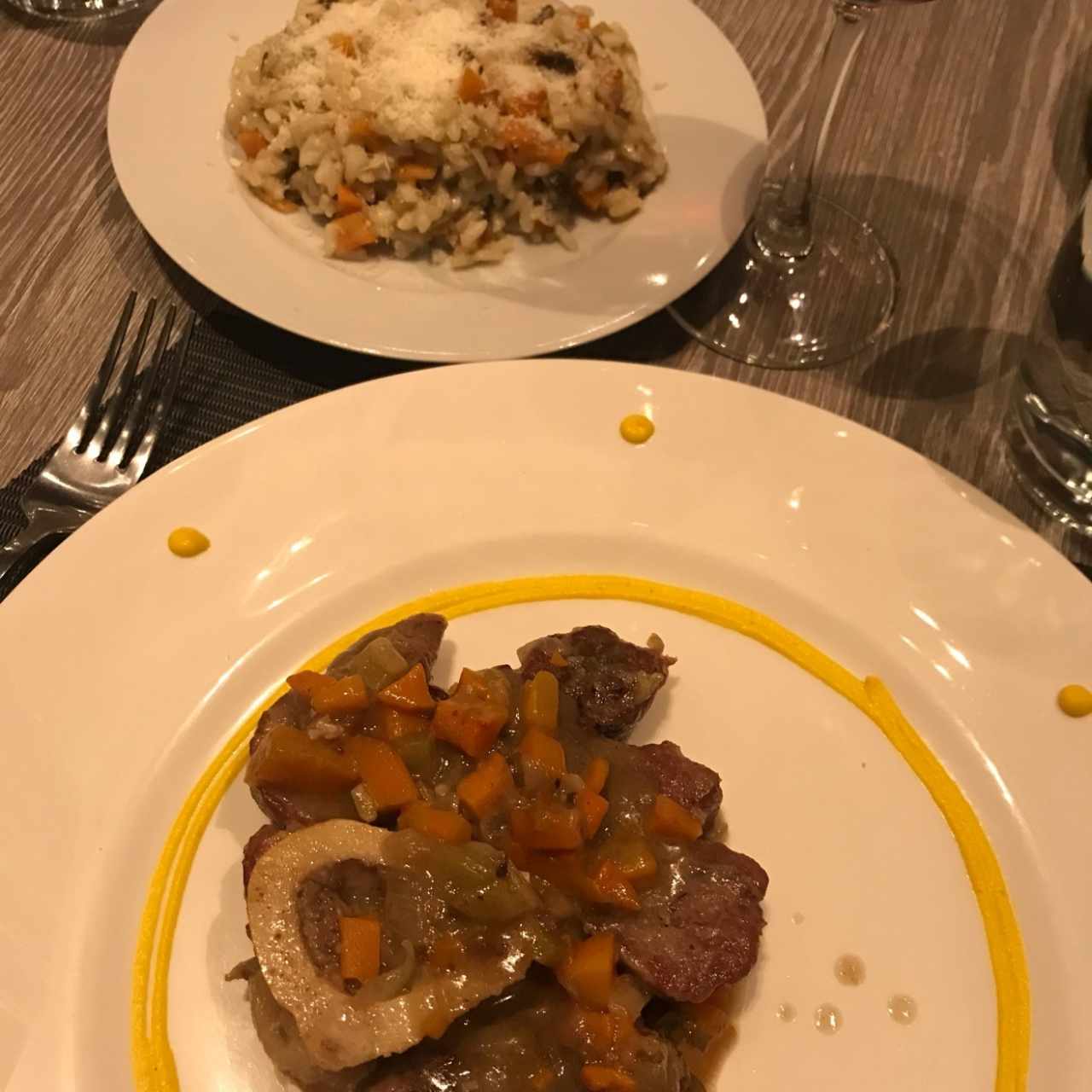 ossobuco con rissoto