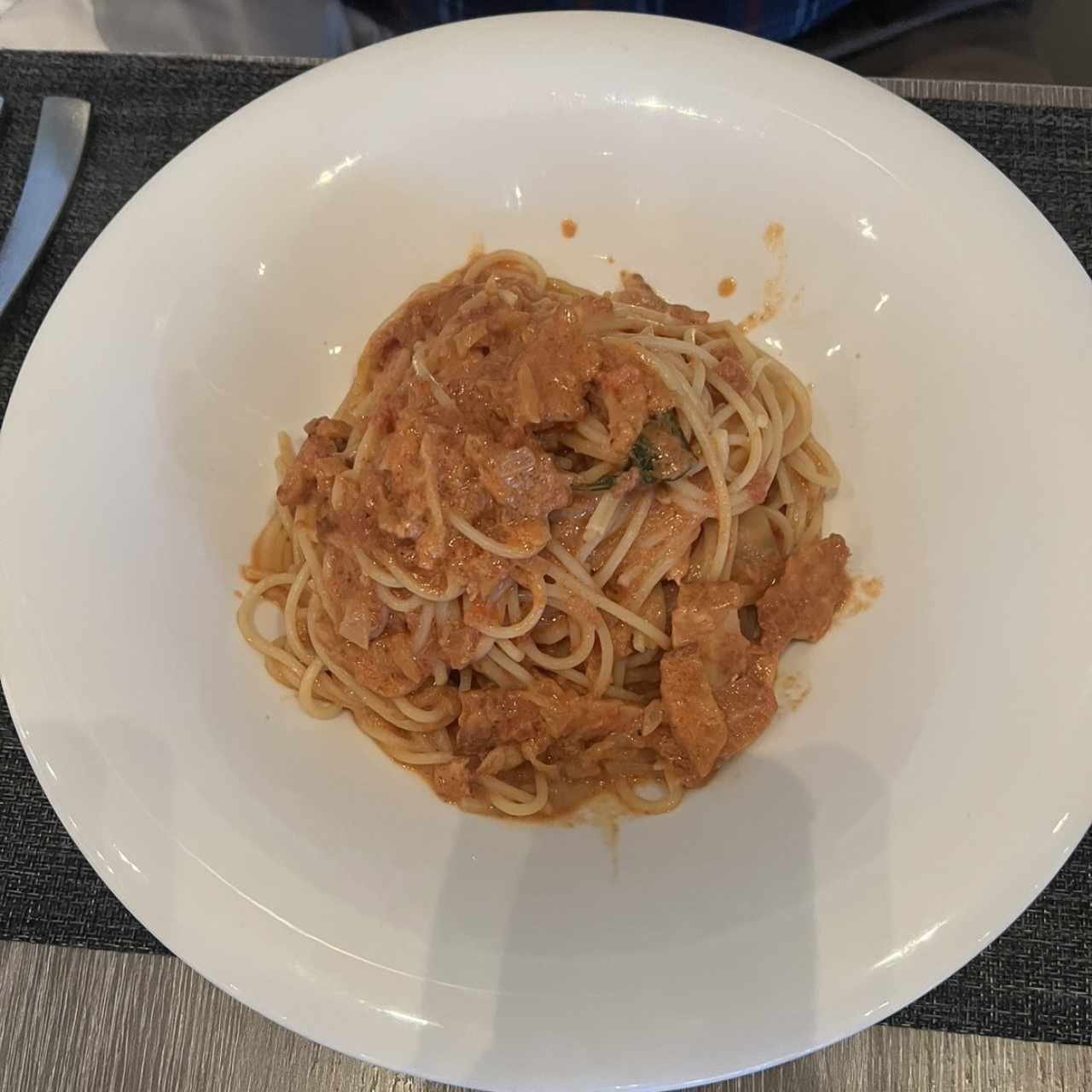 Spaguetti de Salmon 