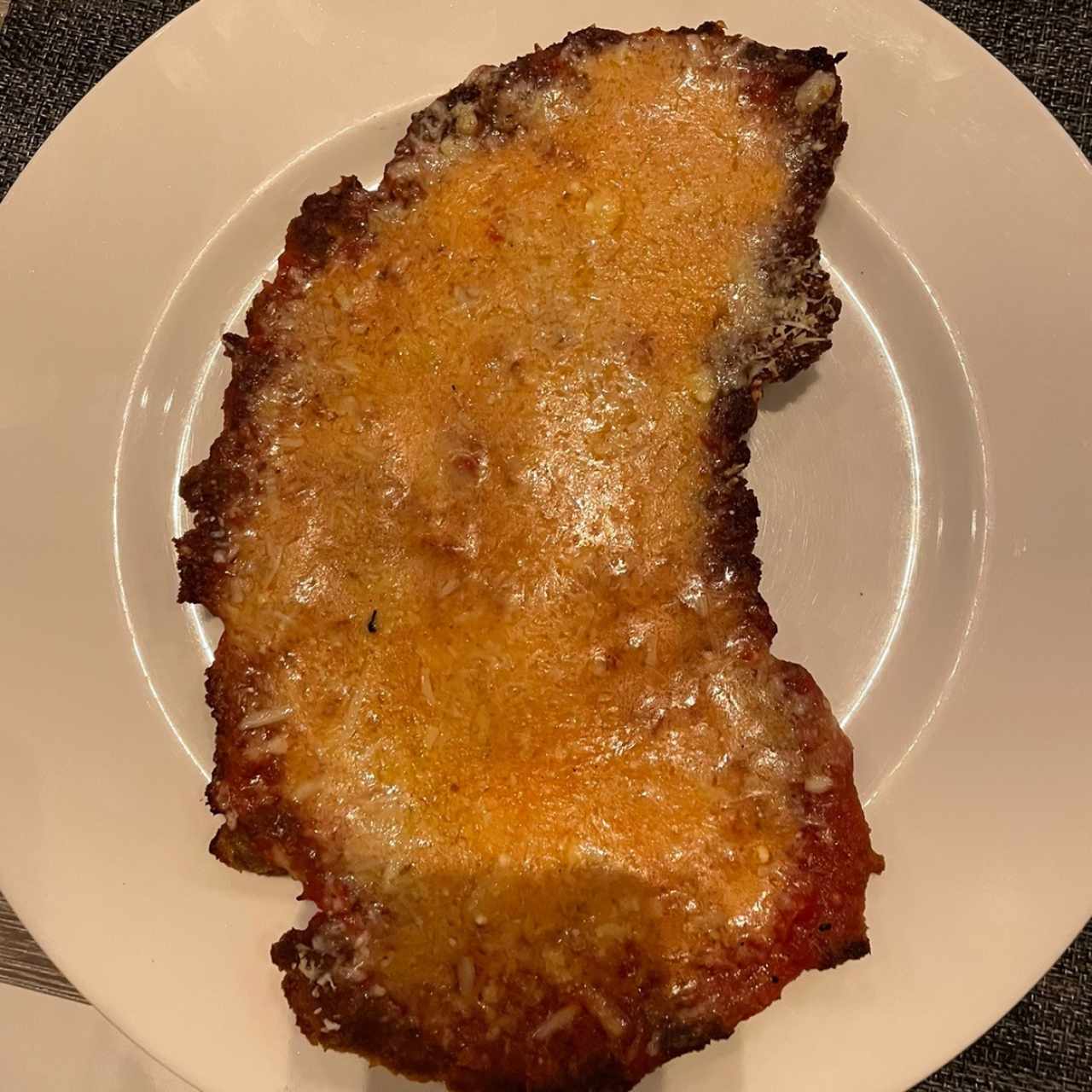 Milanesa de res a la parmesana 