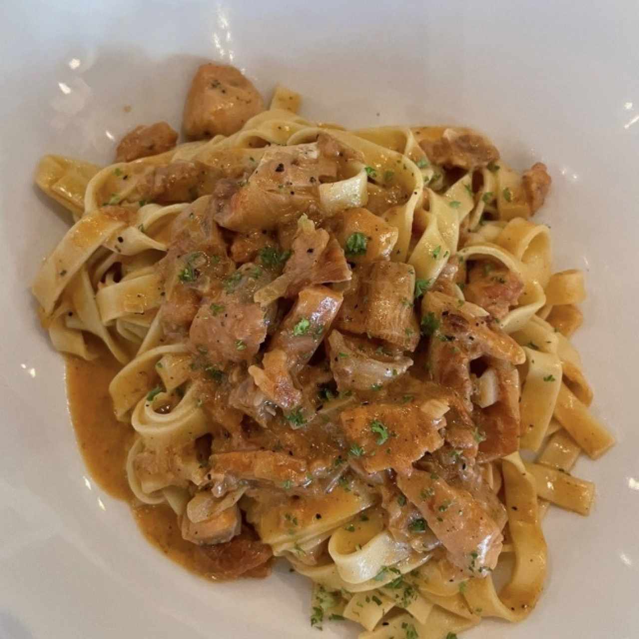 Pasta con salmón