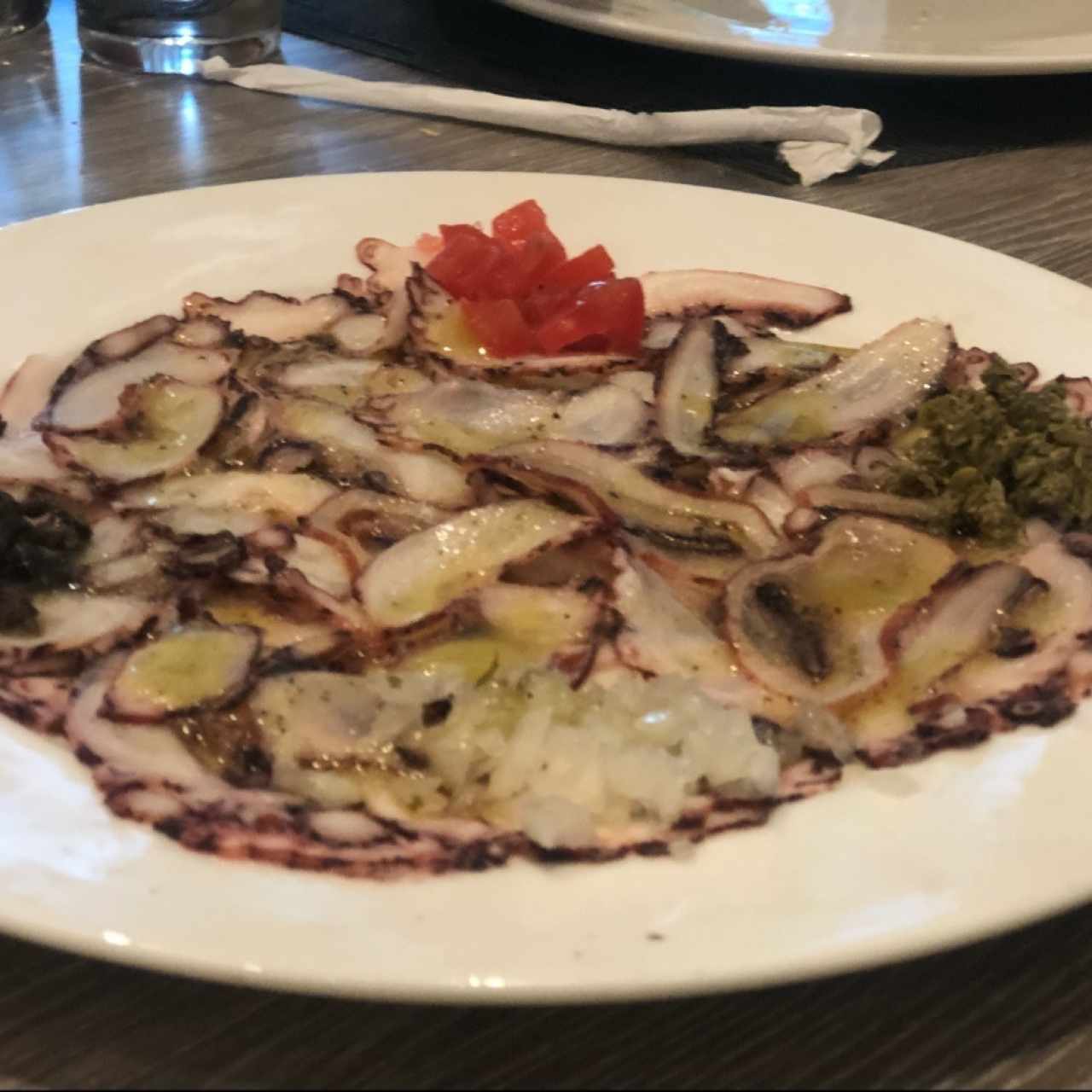 carpaccio de pulpo