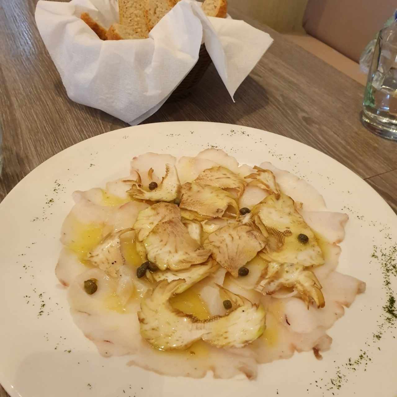 carpaccio de corvina