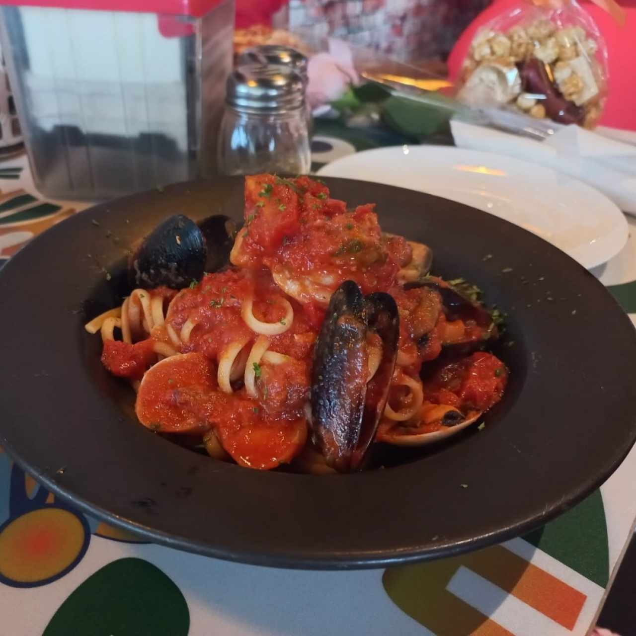 Pasta de mariscos 