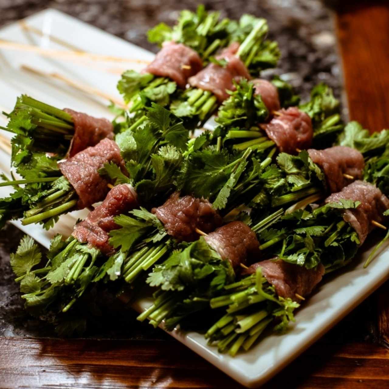 Enrollado de Carne con Cilantro