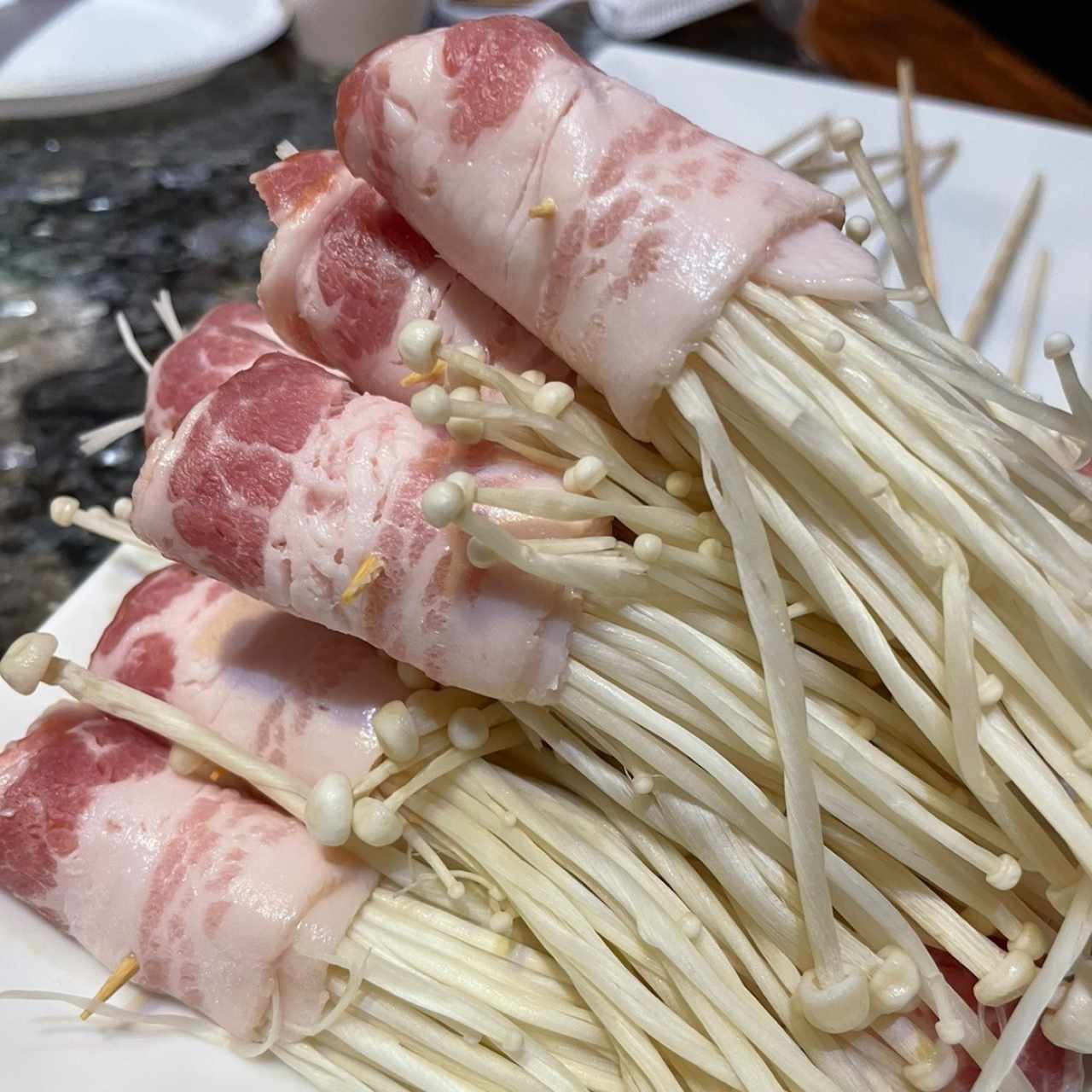 Enoki Enrollado de Bacon