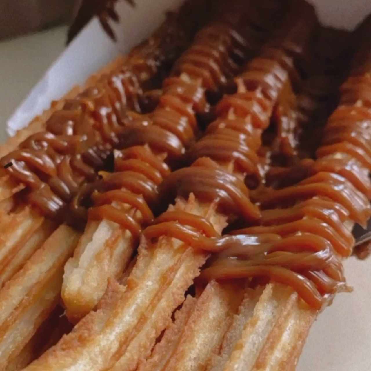 Churros con dulce de leche