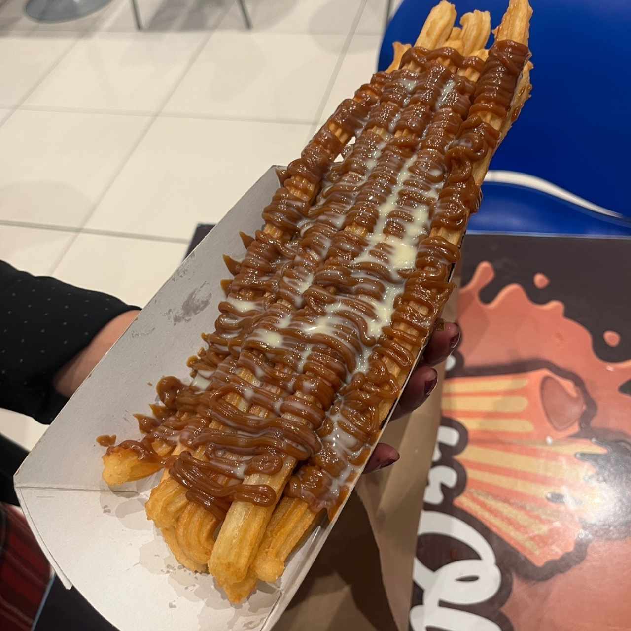 Churros con Caramelo