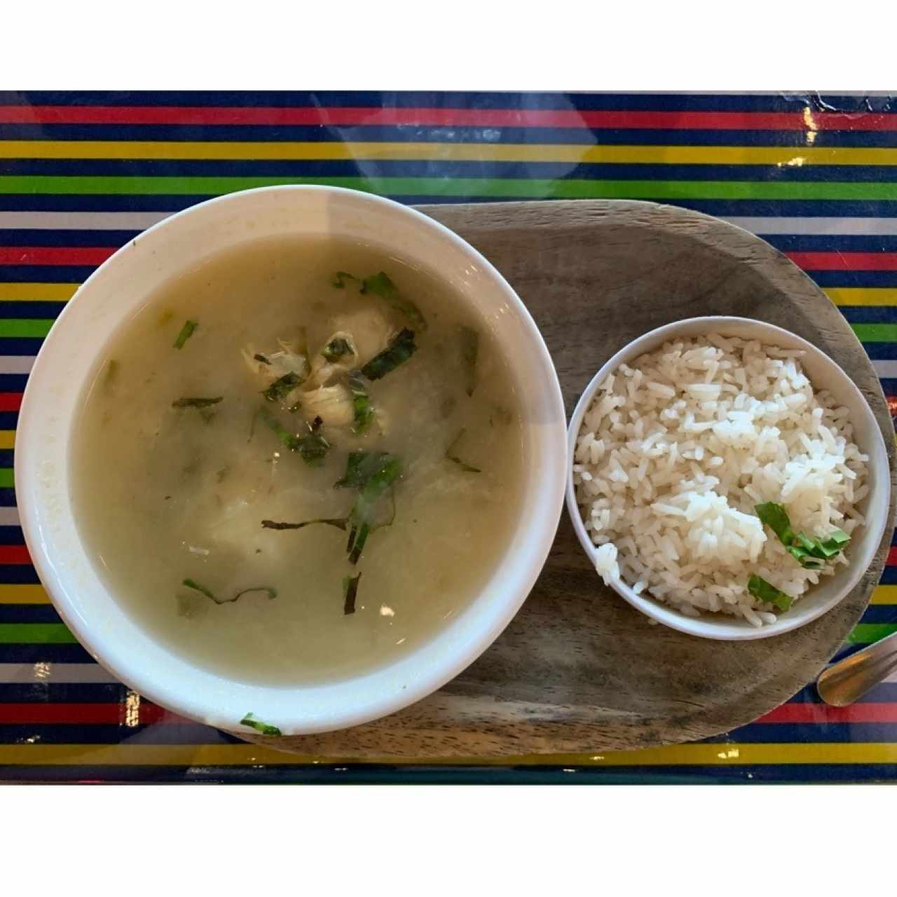 Sancocho con arroz 