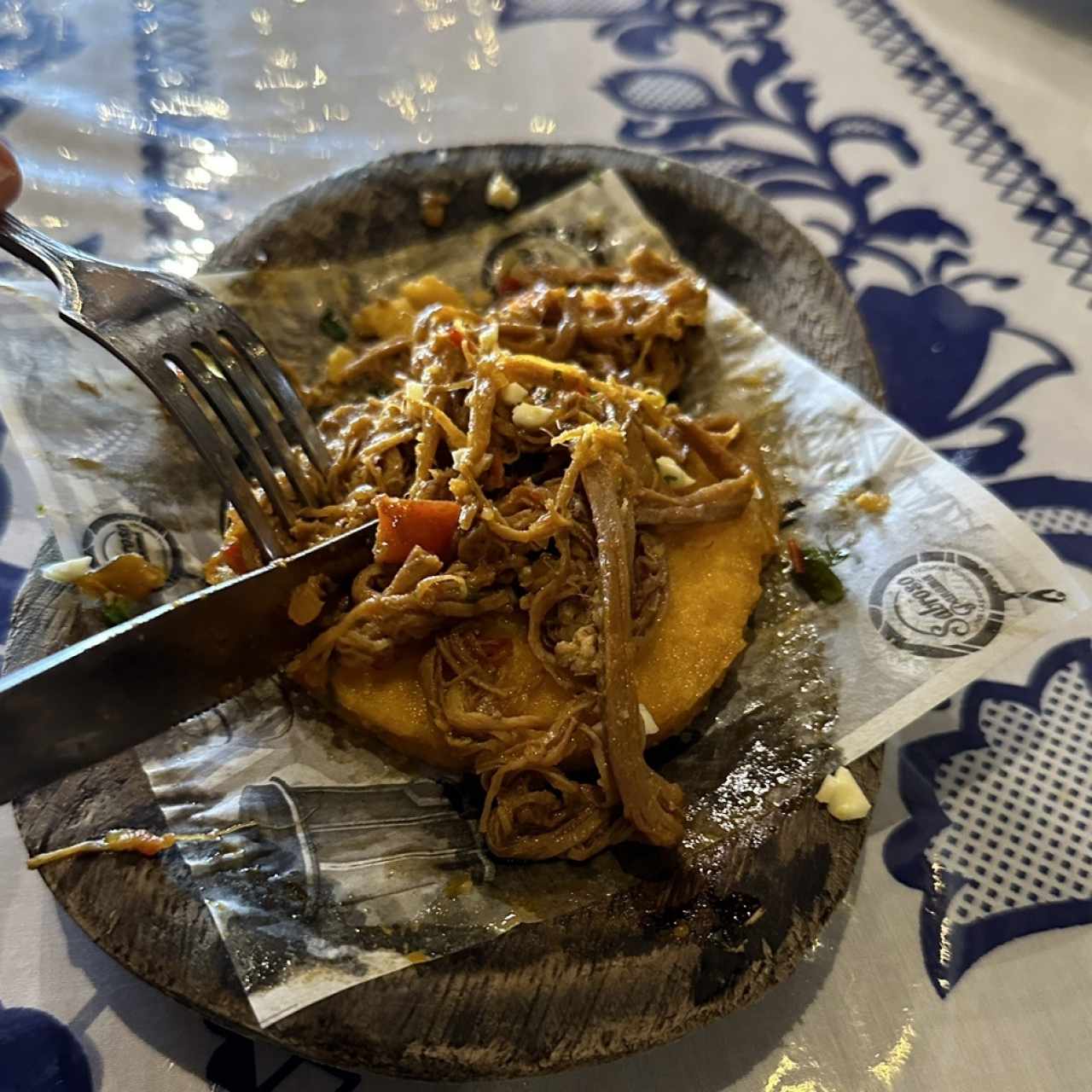 Tortilla con ropa vieja