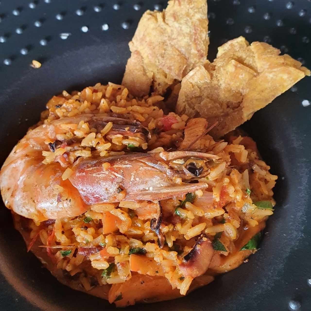 guacho de mariscos