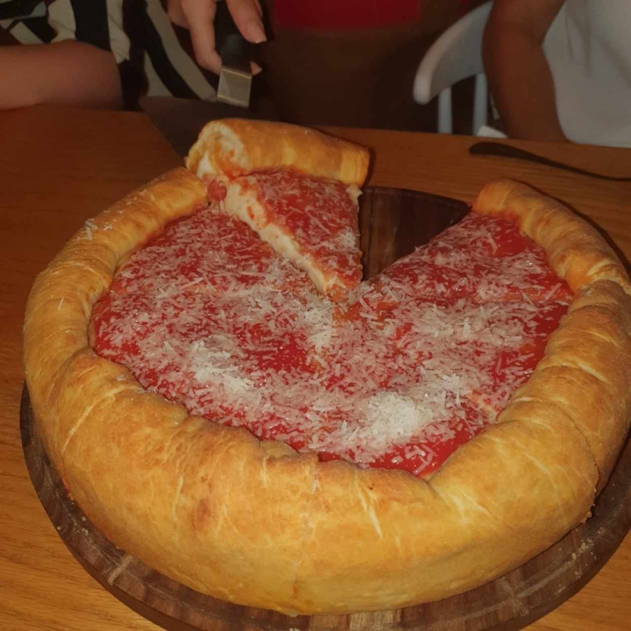 deep dish pizza