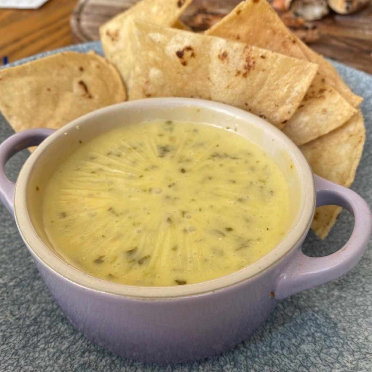 dip de queso y espinaca 