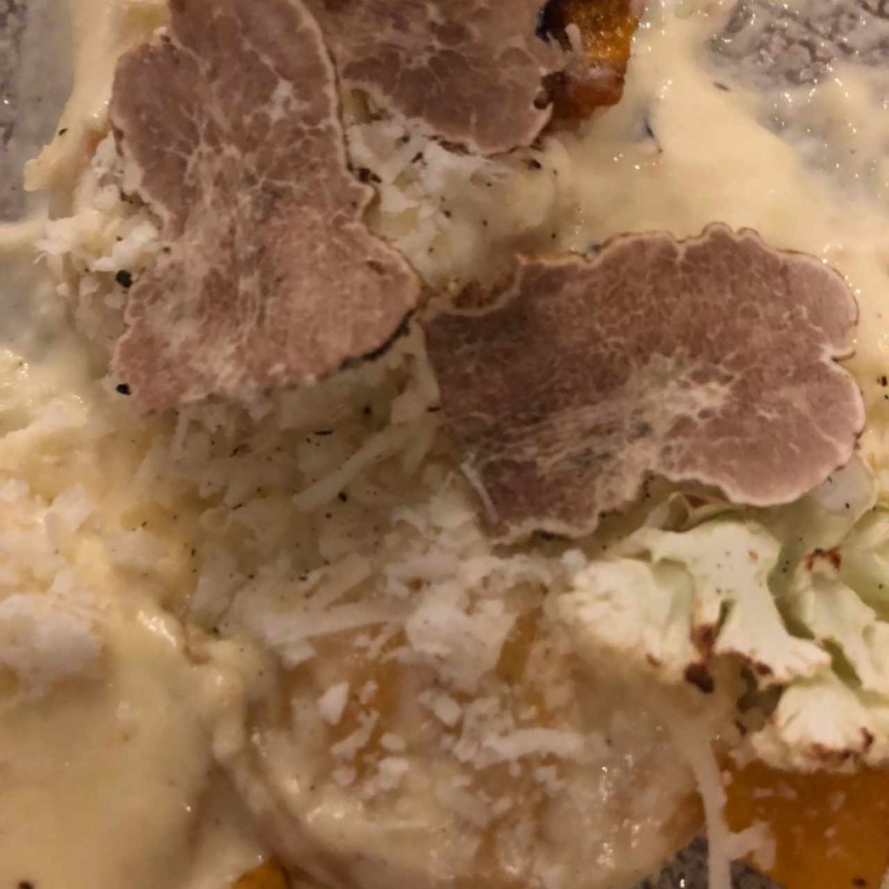 raviolis con trufas 