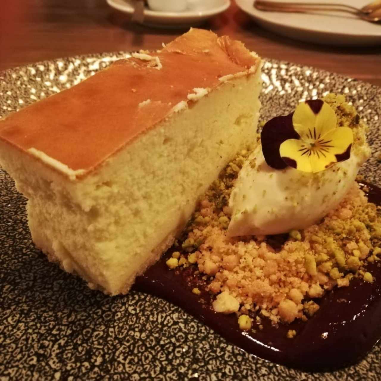 cheesecake de fresa. 