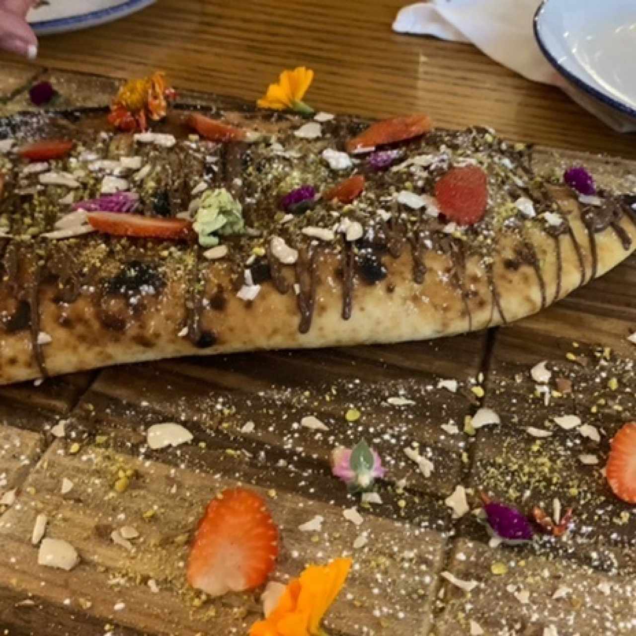 Enorme calzone de nutela 